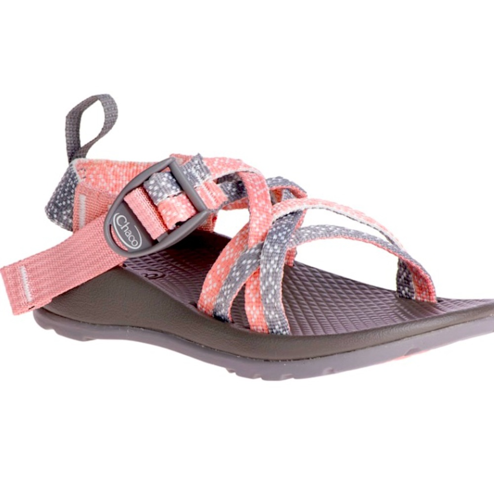 Brand new CHACO Salmon & Gray Adjustable Ecotread Water Sandals size 5